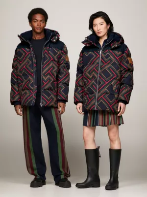 Casaco Tommy x Pendleton New York Stripe TH Monogram Puffer