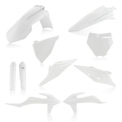 Kit plastiques Acerbis FULL KIT BLANC - Blanc