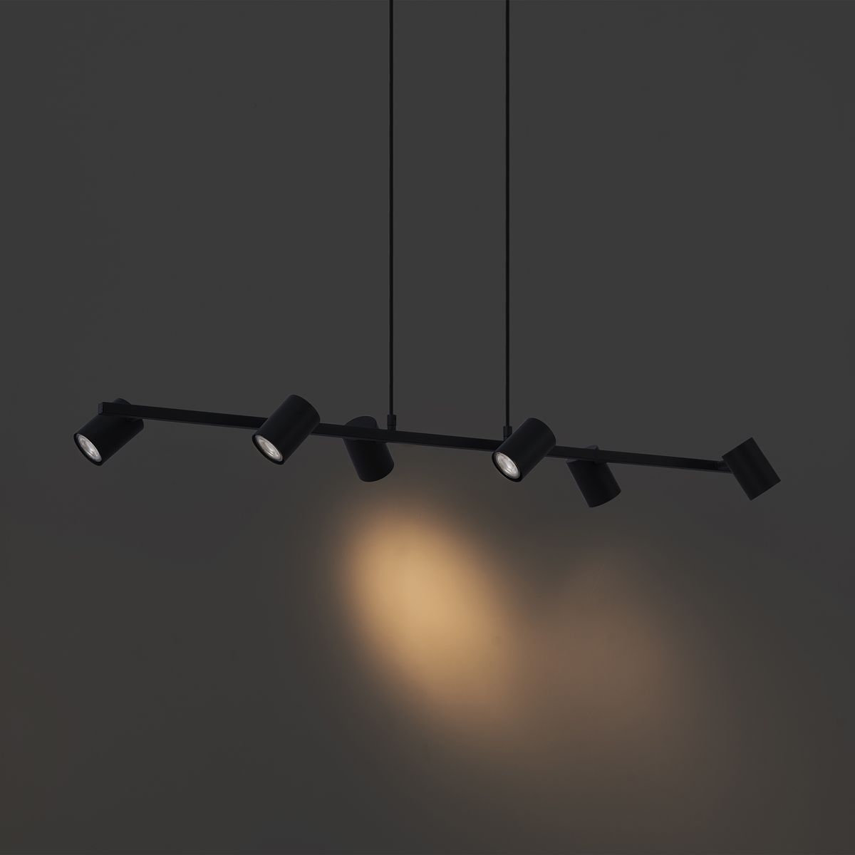 Moderne hanglamp zwart 6-lichts - Jeana Straight