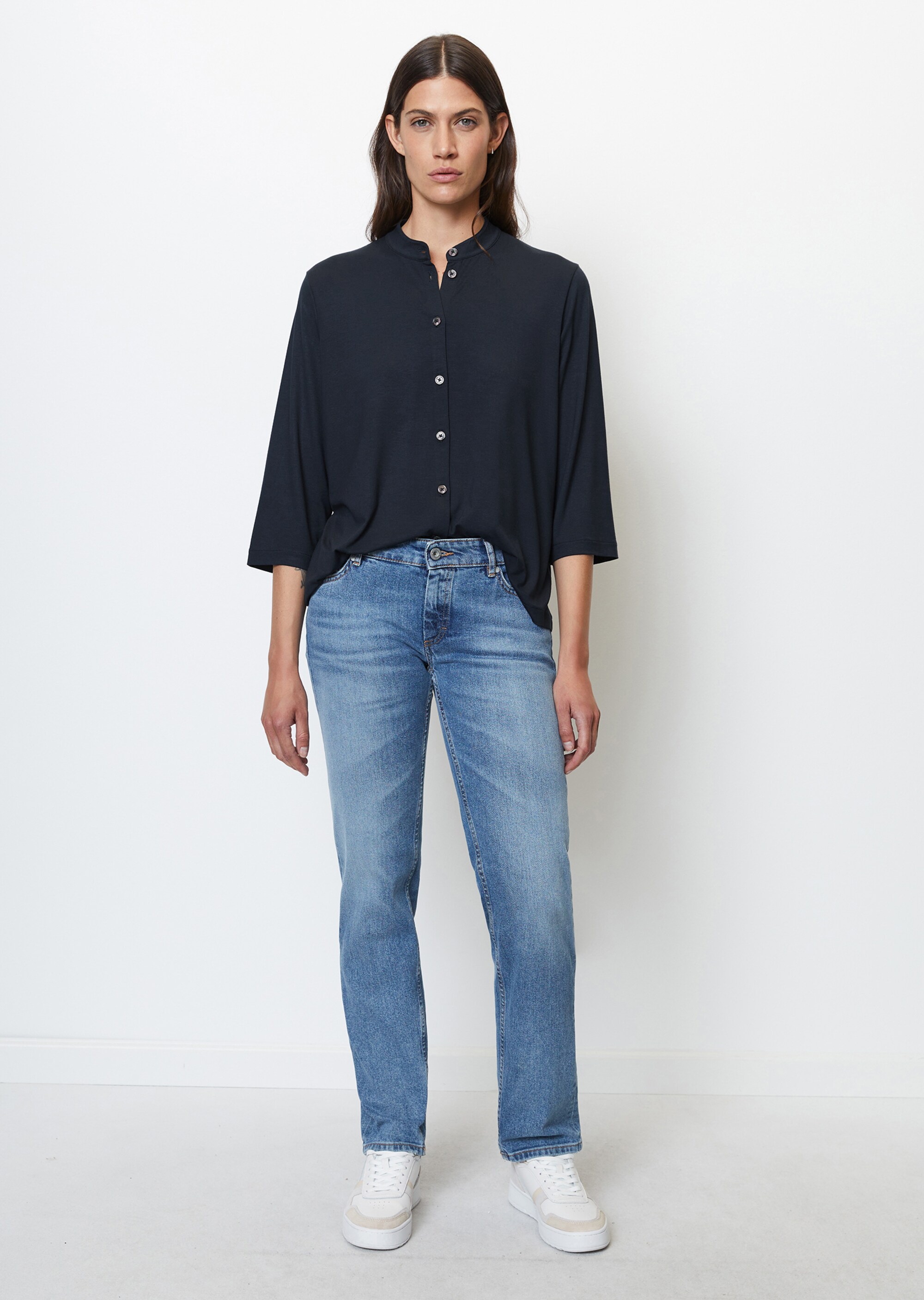 Jerseybluse loose aus LENZING™ ECOVERO™