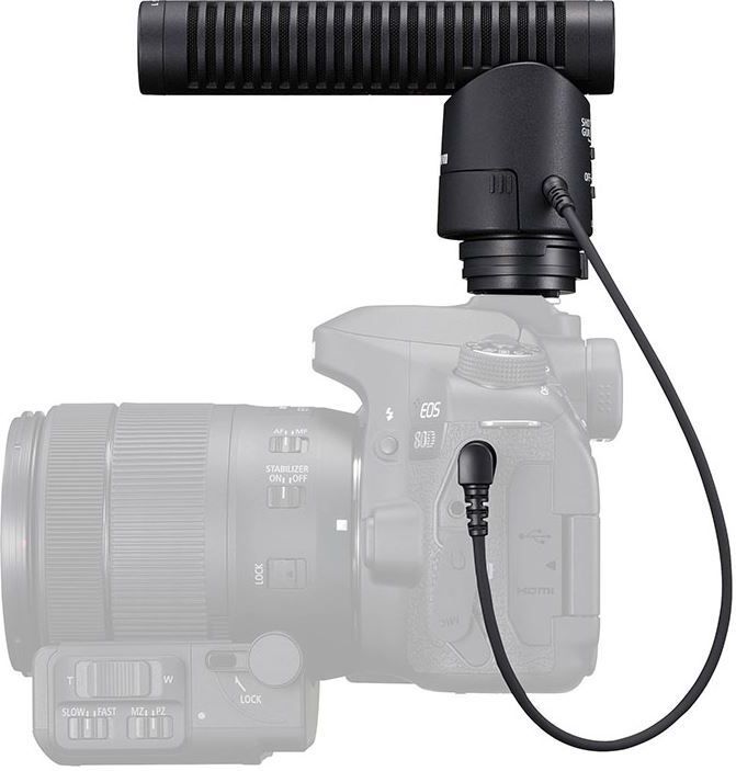 Canon 1429C001 microfoon Zwart Microfoon voor digitale camera