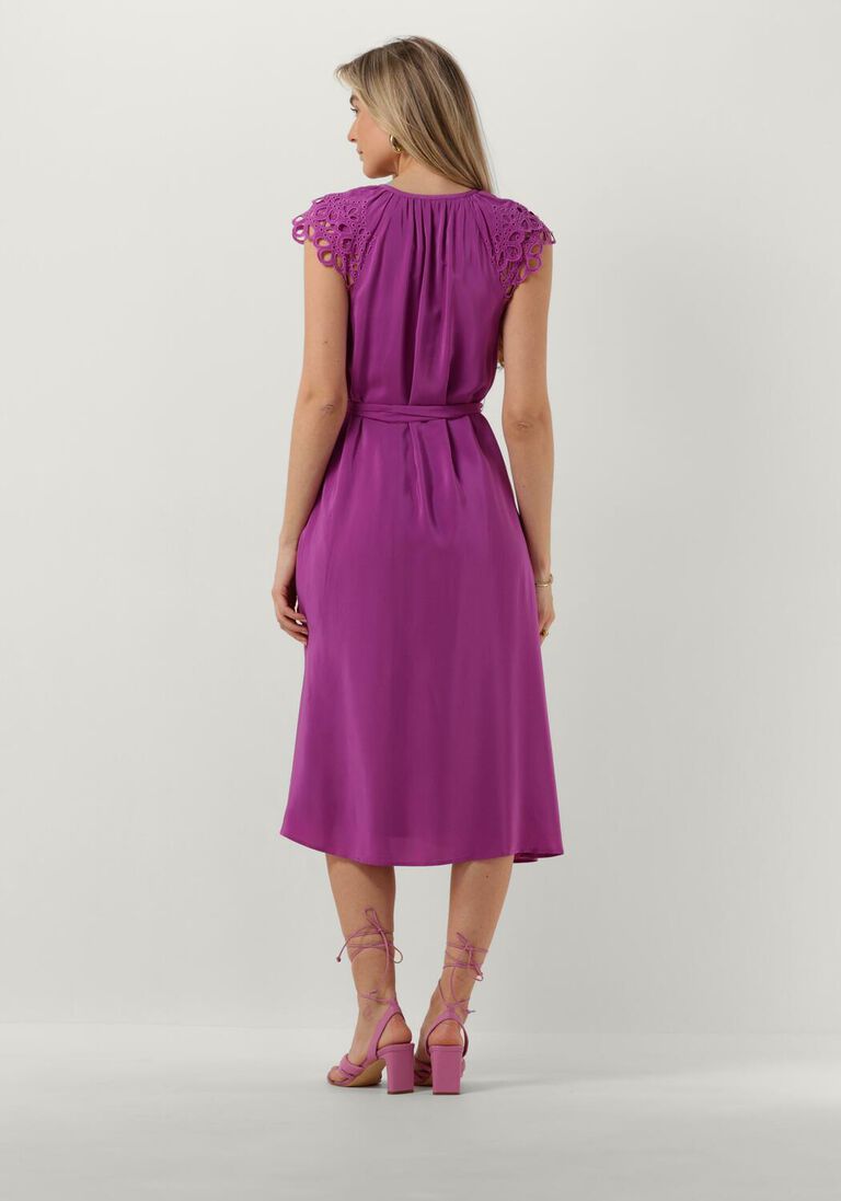 SUNCOO paarse suncoo midi jurk celest