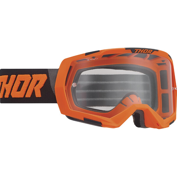 Thor Motocross - Masque Regiment Orange fluo / Noir / Transparent