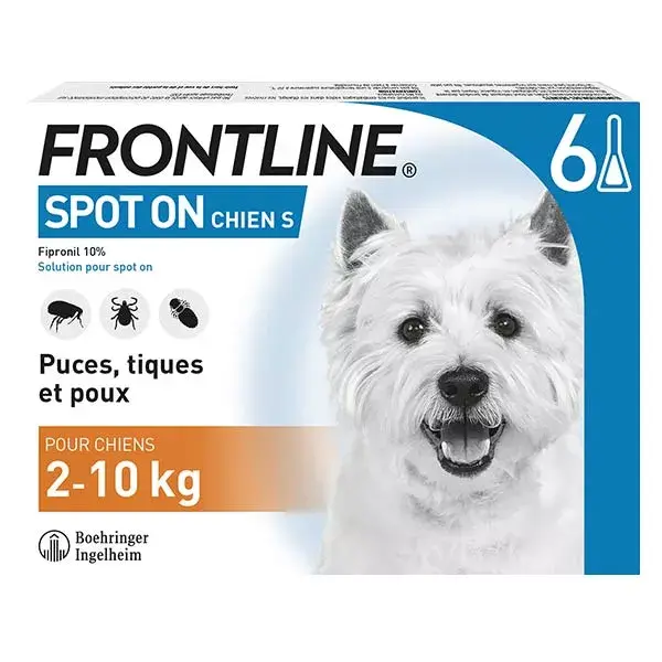 Frontline Spot On Dog S 6 pipetas