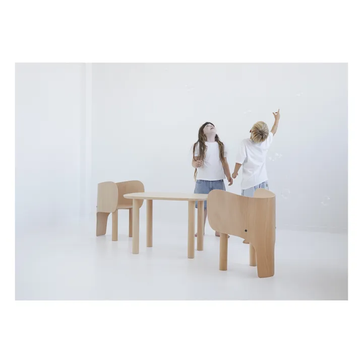 EO Chaise Elephant en bois de hêtre par Marc Venot