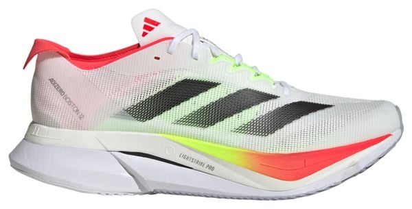 Chaussures adidas adizero Boston 12 Blanc Noir Rouge Homme