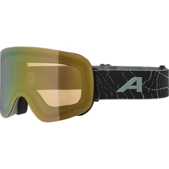 Alpina Penken Q-Lite Ski-/Snowboardbrille Willow Green Matt / Gold