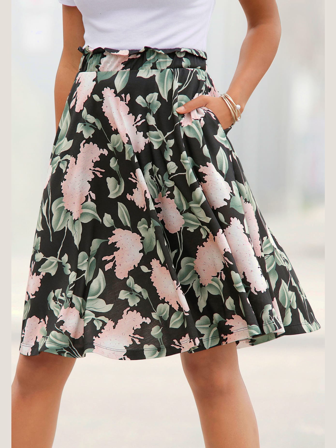 Jupe estivale jupe taille haute tendance