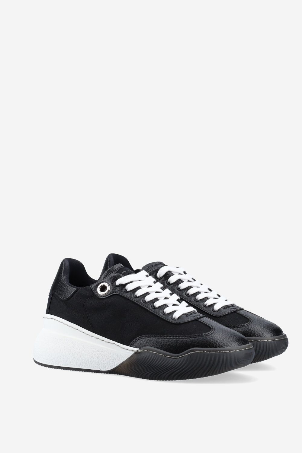 Loop lace-up vegan leather sneakers