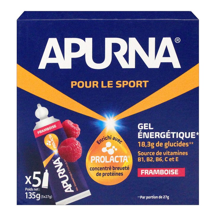 Gel énergétique framboise 5x27g
