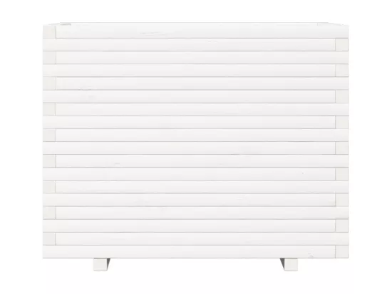 Jardinière bac lit surélevé bois blanche 90 x 60 x 72.5 cm 02_0038041
