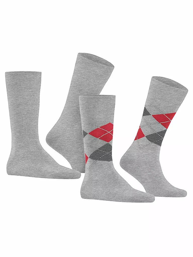 BURLINGTON Herren Socken EVERYDAY 2-er Pkg. 40-46 lt.  heather hellgrau