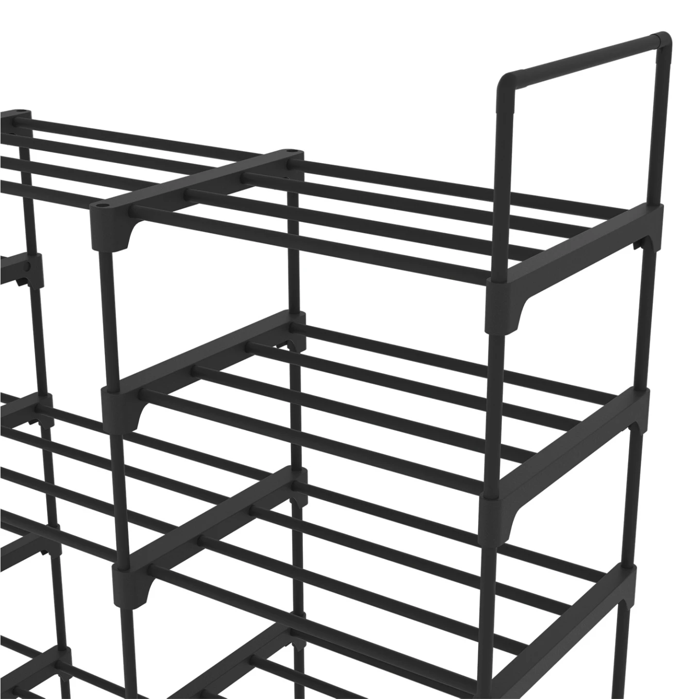 Etagère range chaussures 50 paires modulable maxi capacité noire
