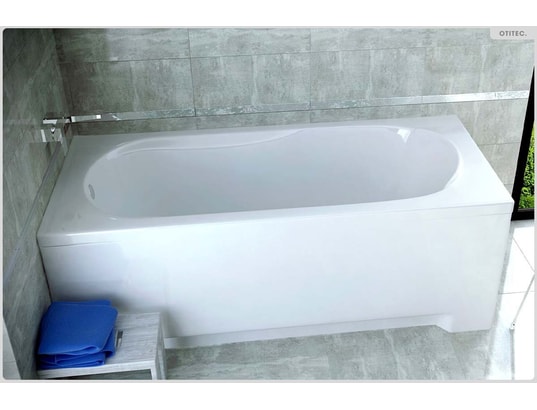 OTITEC - Baignoire rectangulaire - 190 x 80 cm - sans habillage - ave...