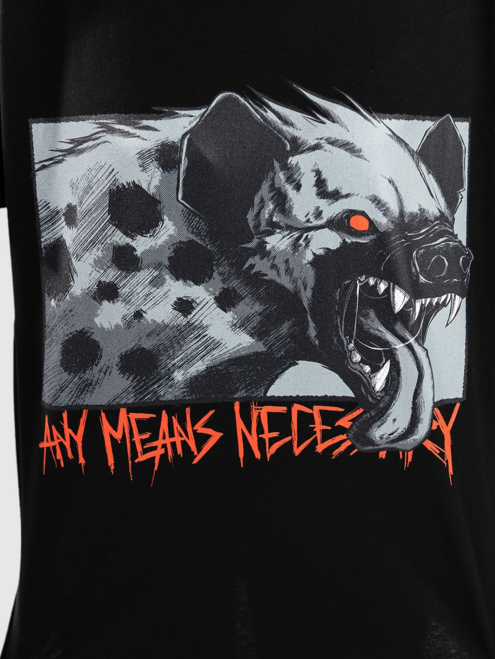 Any Means Necessary Snarl T-Shirt black