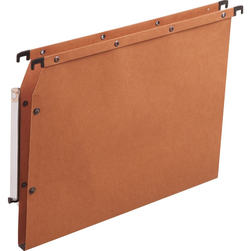 Dossier suspendu l'oblique azv ultimate kraft 240g armoire entraxe 330mm h275mm fond 15 porte-étiquette boîte 25 unités