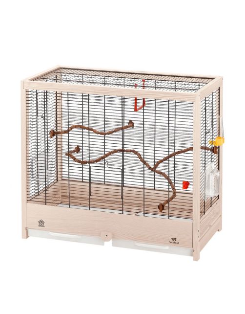 Ferplast Vogelkooi Giulietta 5 - Vogelverblijven - 69x34.5x58 cm White Wash Hout