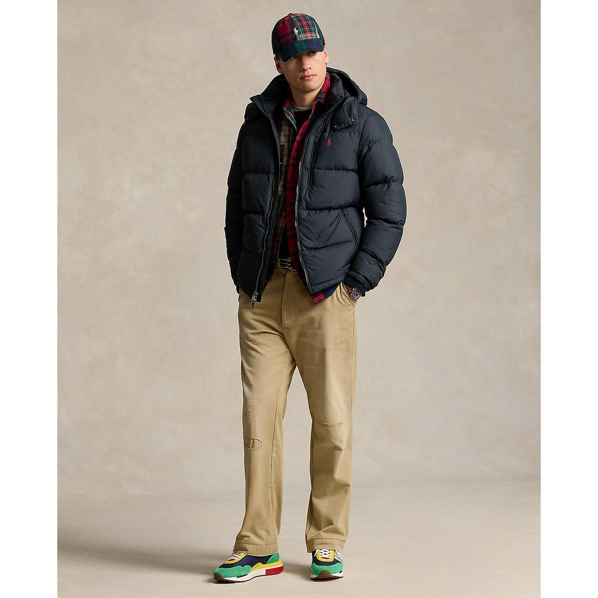 POLO RALPH LAUREN<br>Jaqueta de plumas El Cap com capuz removível