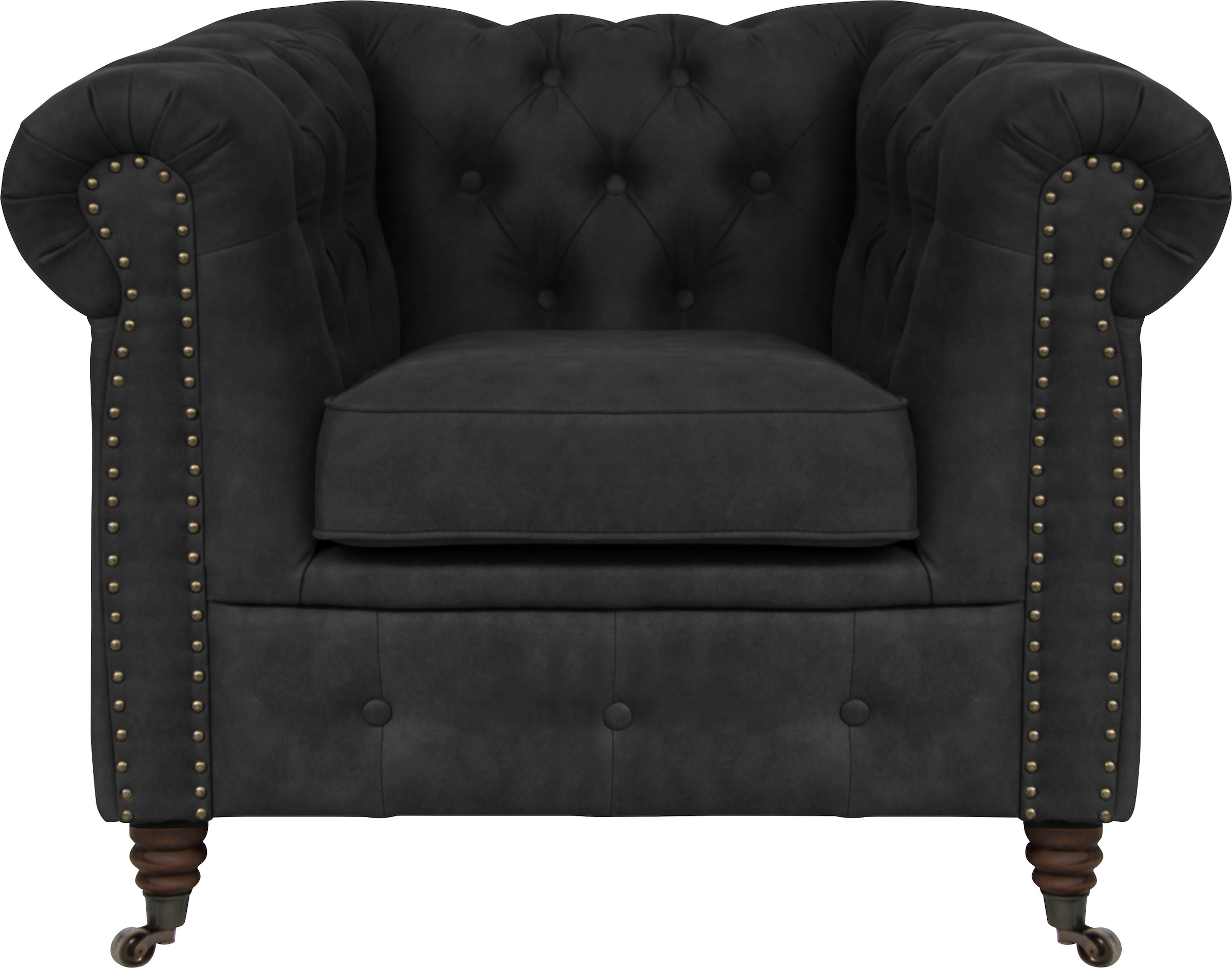 Home affaire Chesterfield-Sessel »Aarburg Sessel« aufwändige Knopfheftung und Ziernägel im Chesterfield-Design
