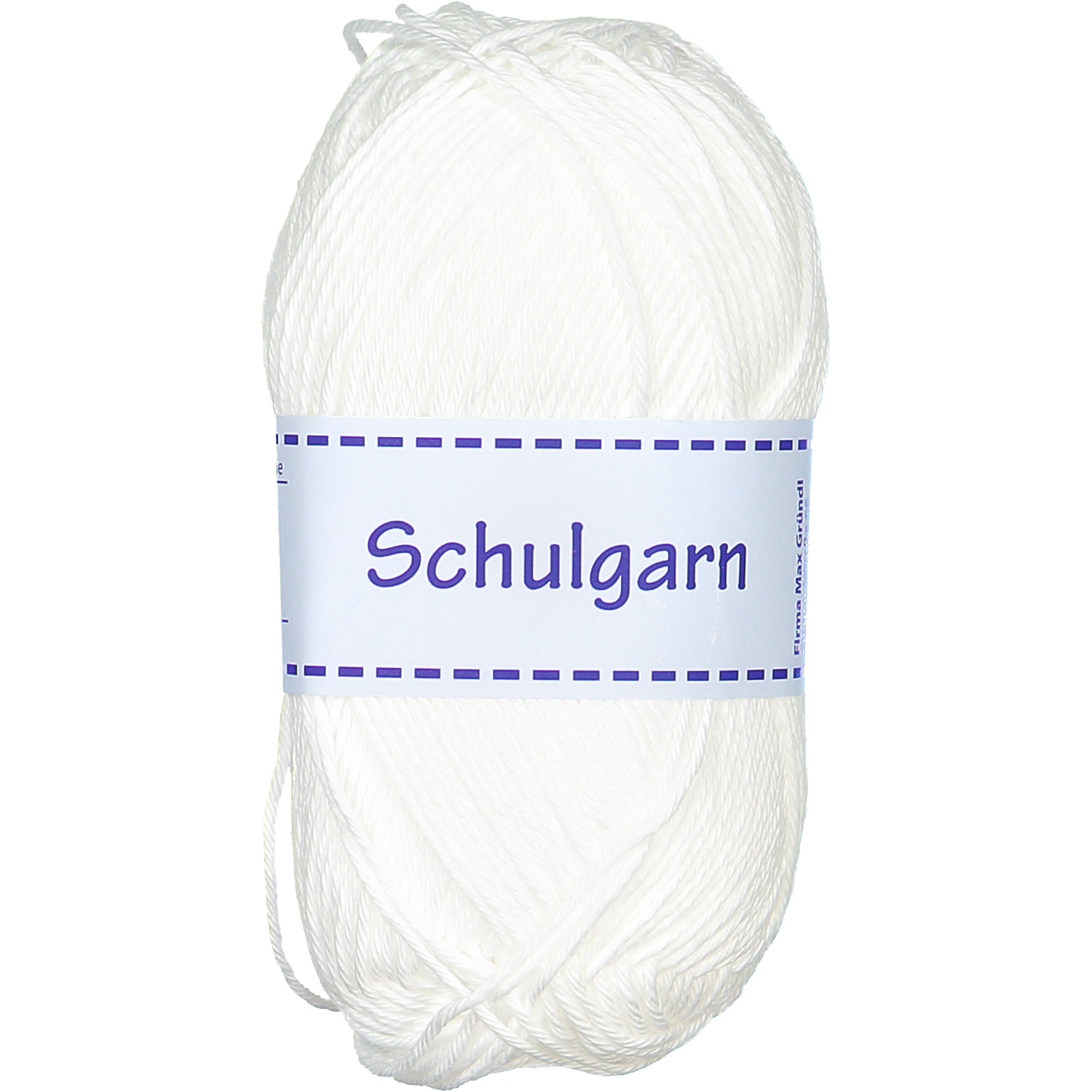 Schulgarn 4er 01-weiss 200 gr. uni