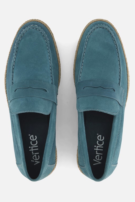 Vertice Instappers blauw Suede
