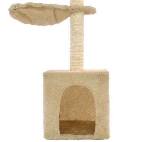 Poste de sisal bege para arranhar