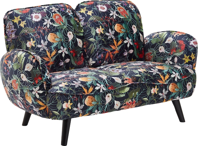 ATLANTIC home collection 2-Sitzer »Ben« mit Wellenunterfederung, Massivholzfüsse, frei im Raum stellbar