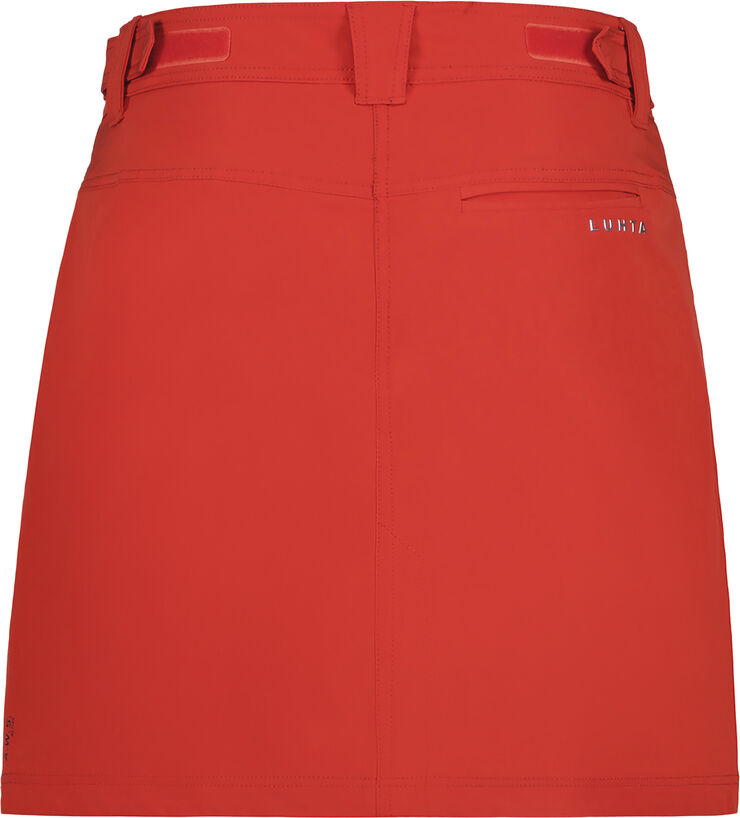 Luhta Water-repellent skirt with inner shorts Coral-red