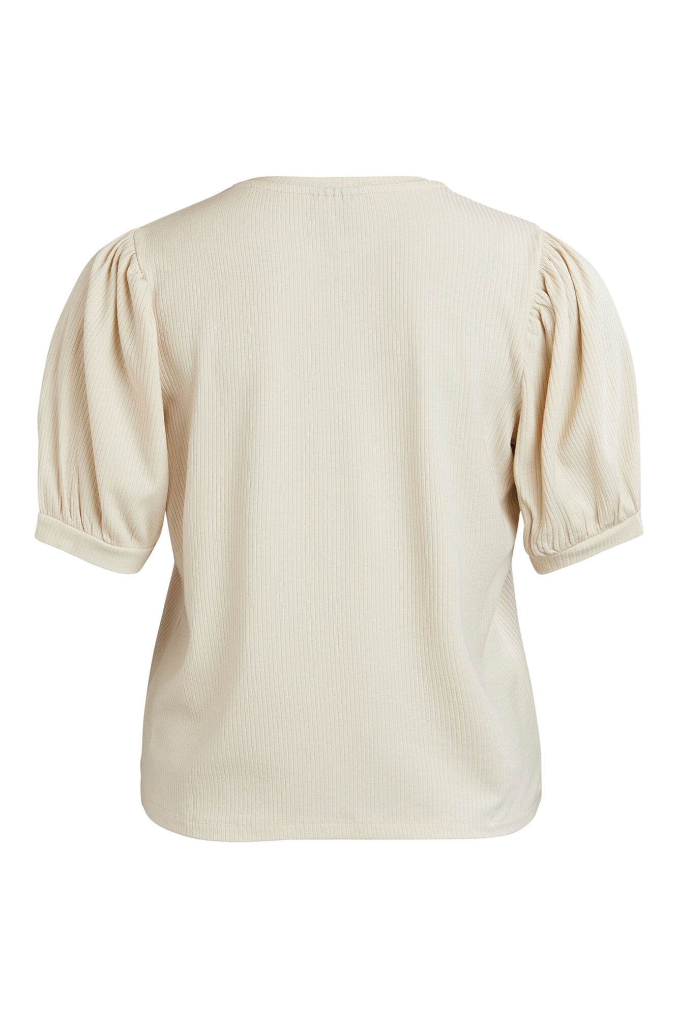 Camiseta com mangas bufantes - Cinza