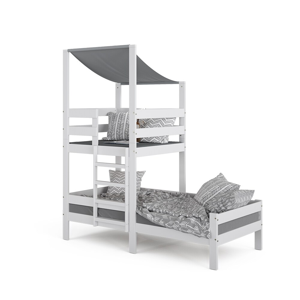 VitaliSpa Kinderbett Tom 90x200cm Spielturm Bett Spielbett Jugendbett Hausbett