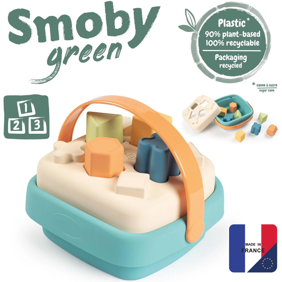 Smoby Green Formensteckspiel Korb aus Biokunststoff