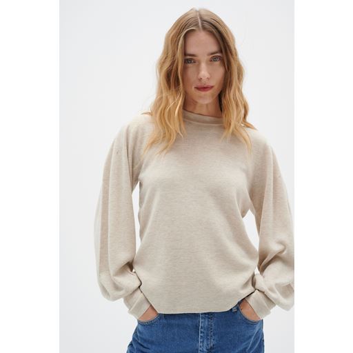 InWear SammyIW Striktrøje, Simply Taupe Melange, M