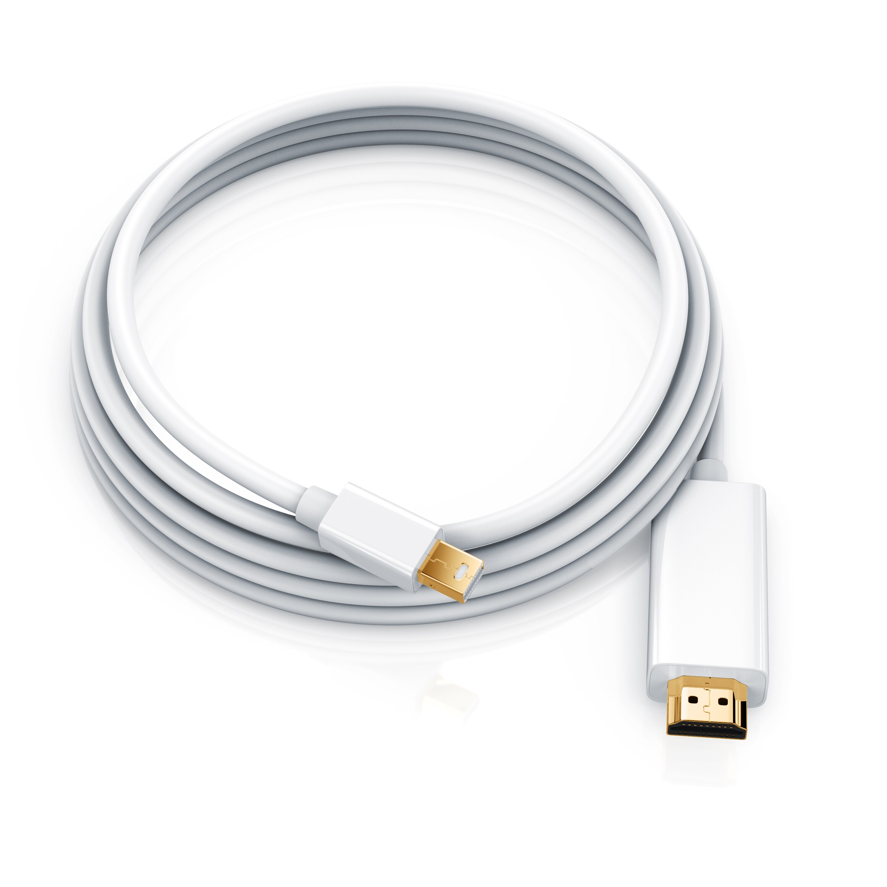 CSL Mini DisplayPort zu HDMI Typ A Audio- & Video-Kabel, Premium Full HD MiniDP Adapter Monitor Kabel - 1m