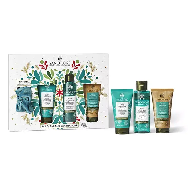 Conjunto de Rotina Anti-Imperfeições Orgânica Sanoflore Magnifica