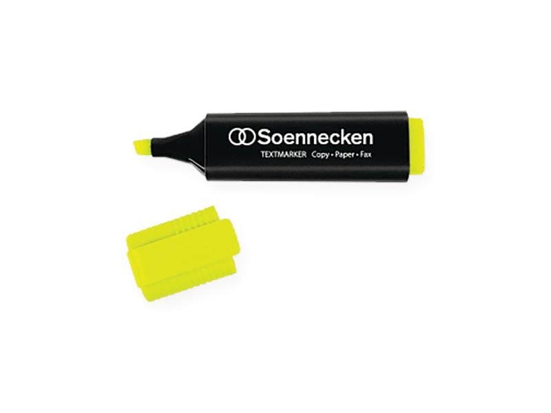 Soennecken Textmarker Gelb Textmarker mit Tinte auf Wasserbasis