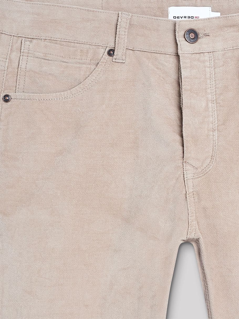 Jean couleur slim en coton élasthane uni