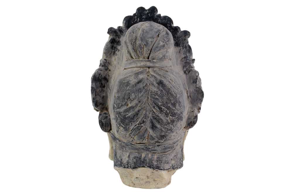 Figur BUDDHA HEAD 45cm mehrfarbig handmade Deko-Kopf Blumengöttin