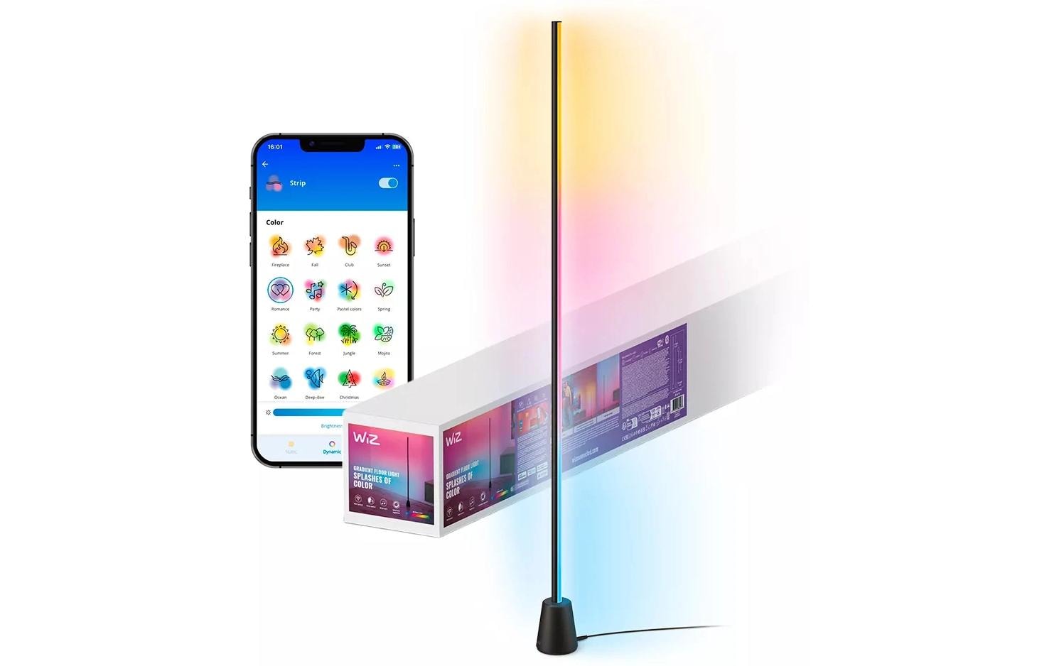 Gradient Stehleuchte RGBIC 1.4 mStehleuchte mit RGBIC-Technologie und minimalistischem Design