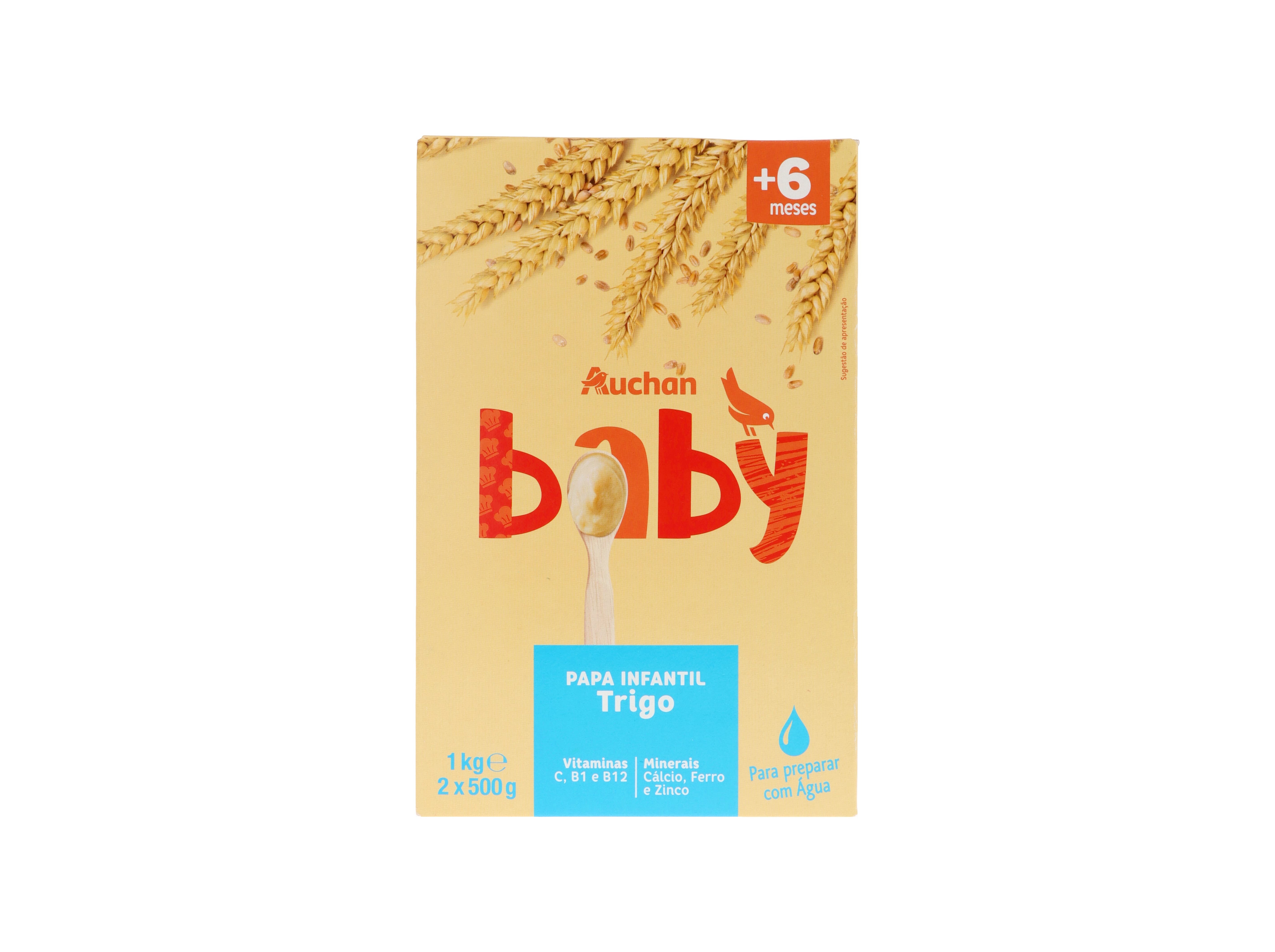 PAPA INFANTIL AUCHAN BABY LÁCTEA CEREAIS 1KG #