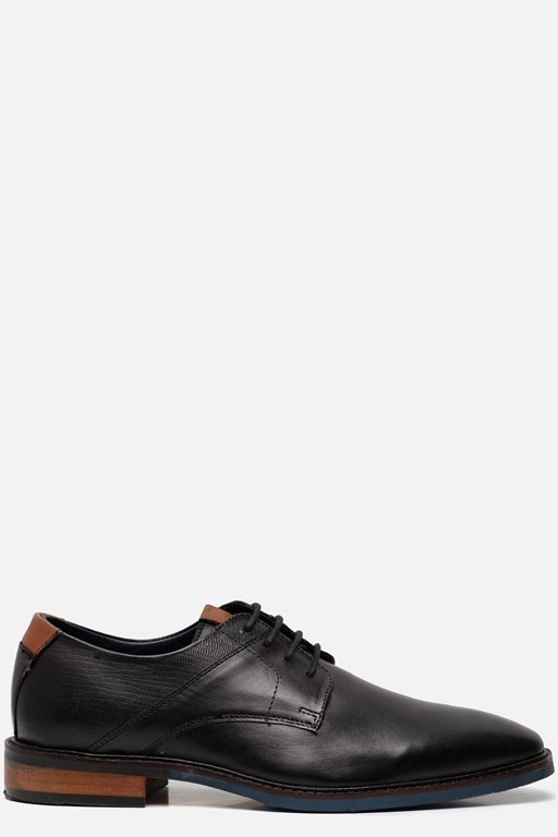 Vertice Veterschoenen zwart Leer