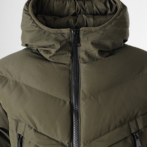 Doudoune Capuche Enfant FD8167 Vert Kaki