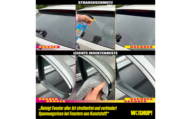 WOSHUP! Fenster Wosher Scheibenreiniger für Wohnwagen und Wohnmobile 1 Liter