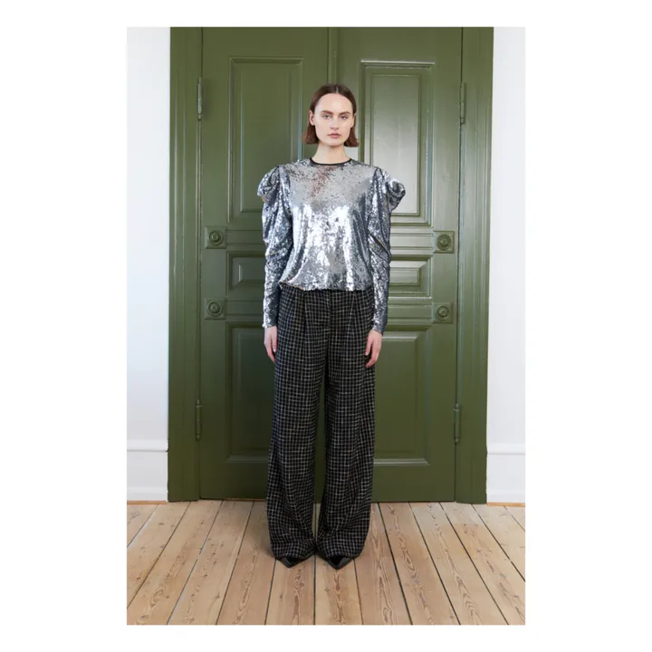 Stella Nova Pantalon Angela Carreaux | Noir