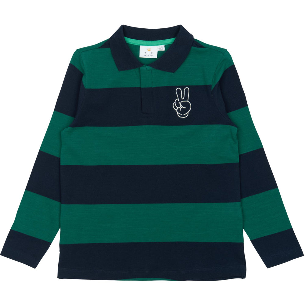 Køb The New Navy Blazer Striped Pino L_S Pique Polo
