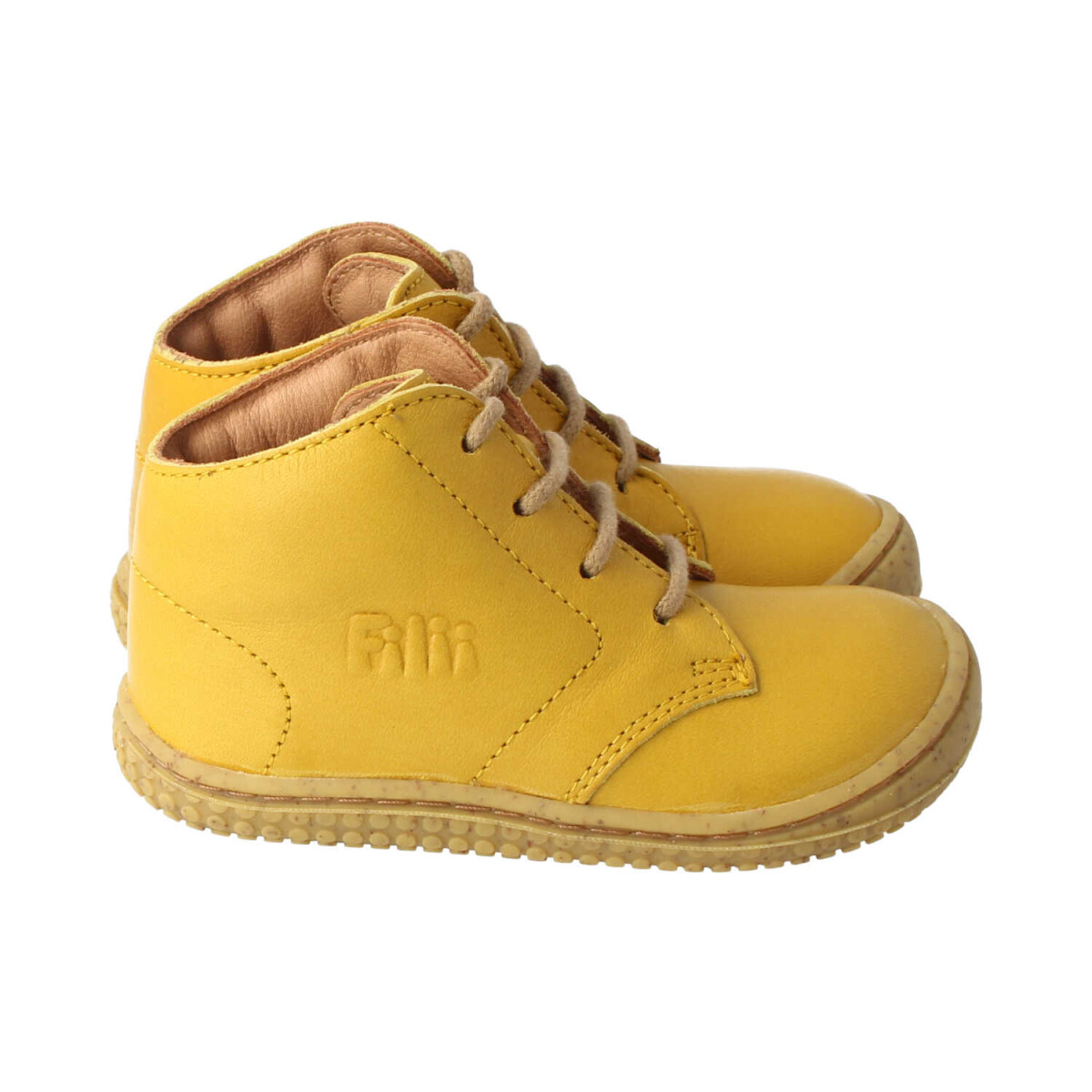 B3222-4 mustard SOFT-TOE BIO-nappa leather laces Weite/M