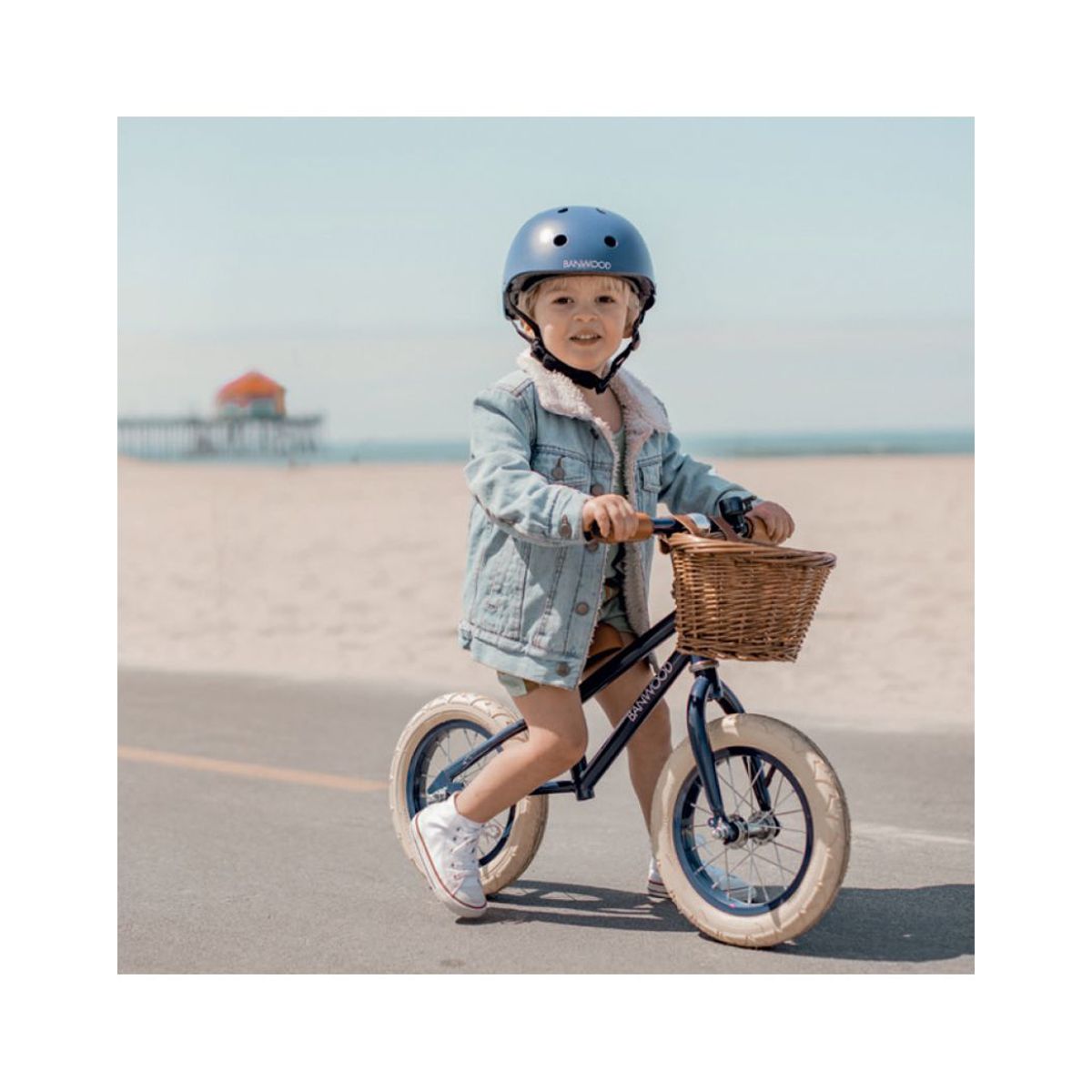 Casque de vélo bleu Banwood