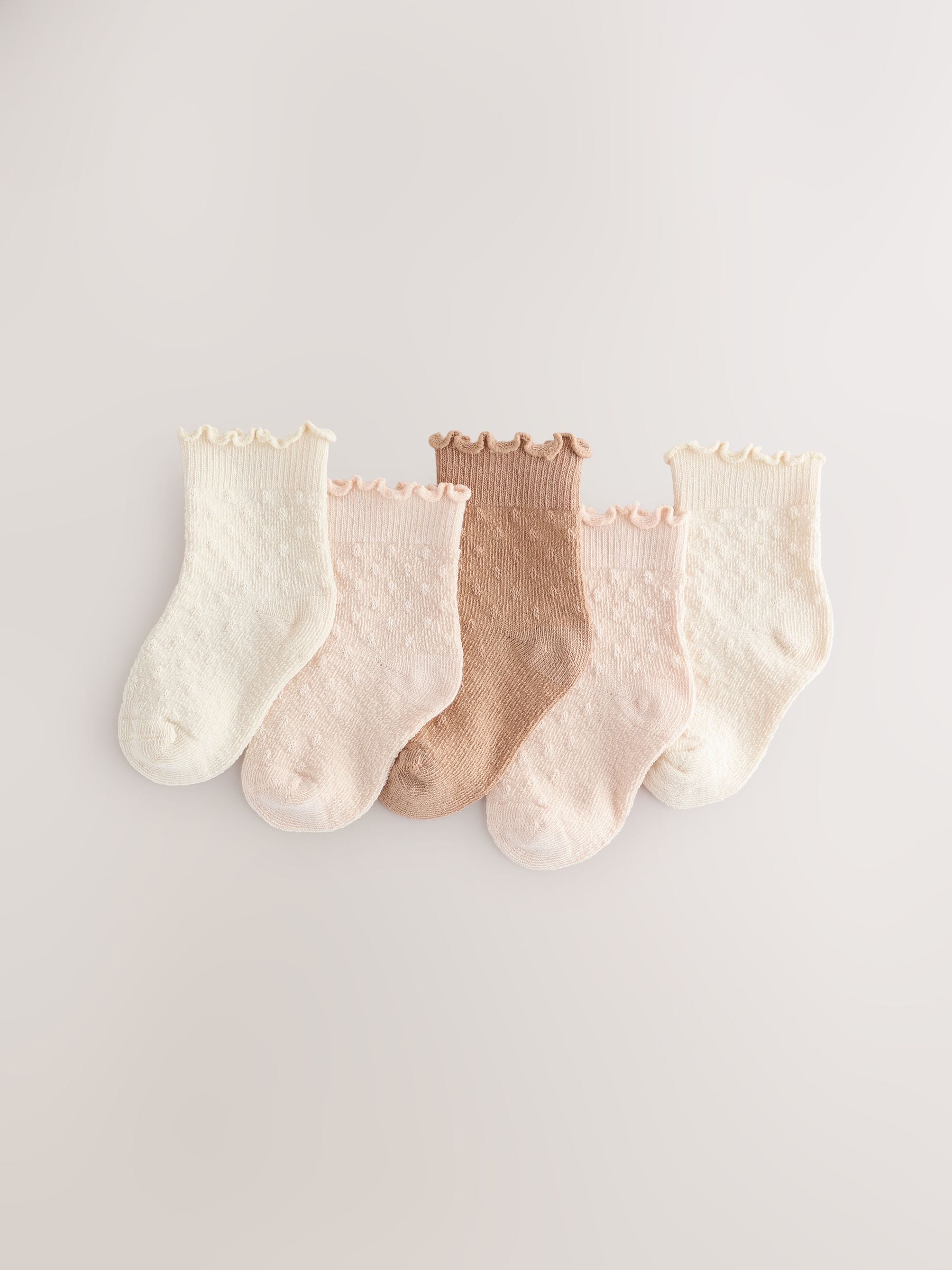 Neutraal - Verpakking van 5 paar babysokken (0 mnd-2 jr)
