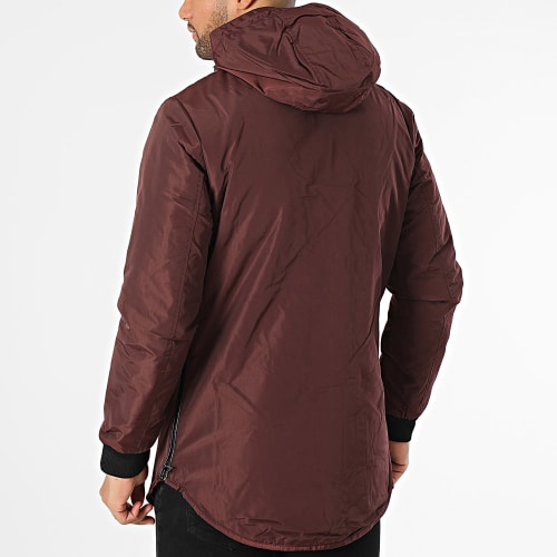 Parka Capuche Bordeaux