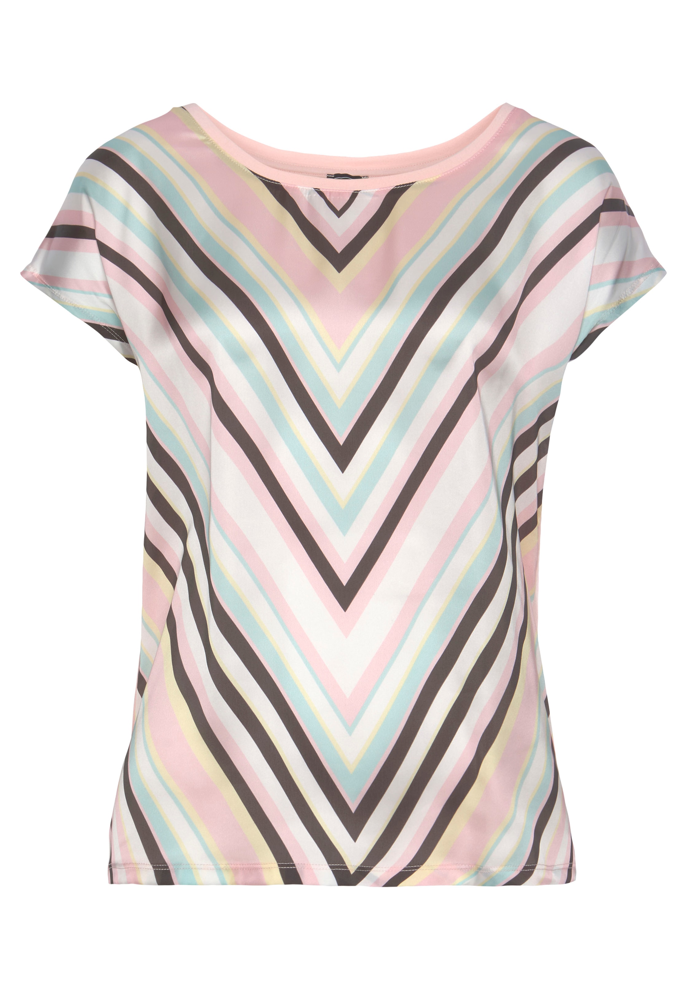 Laura Scott Shirtbluse , aus glänzendem Satin