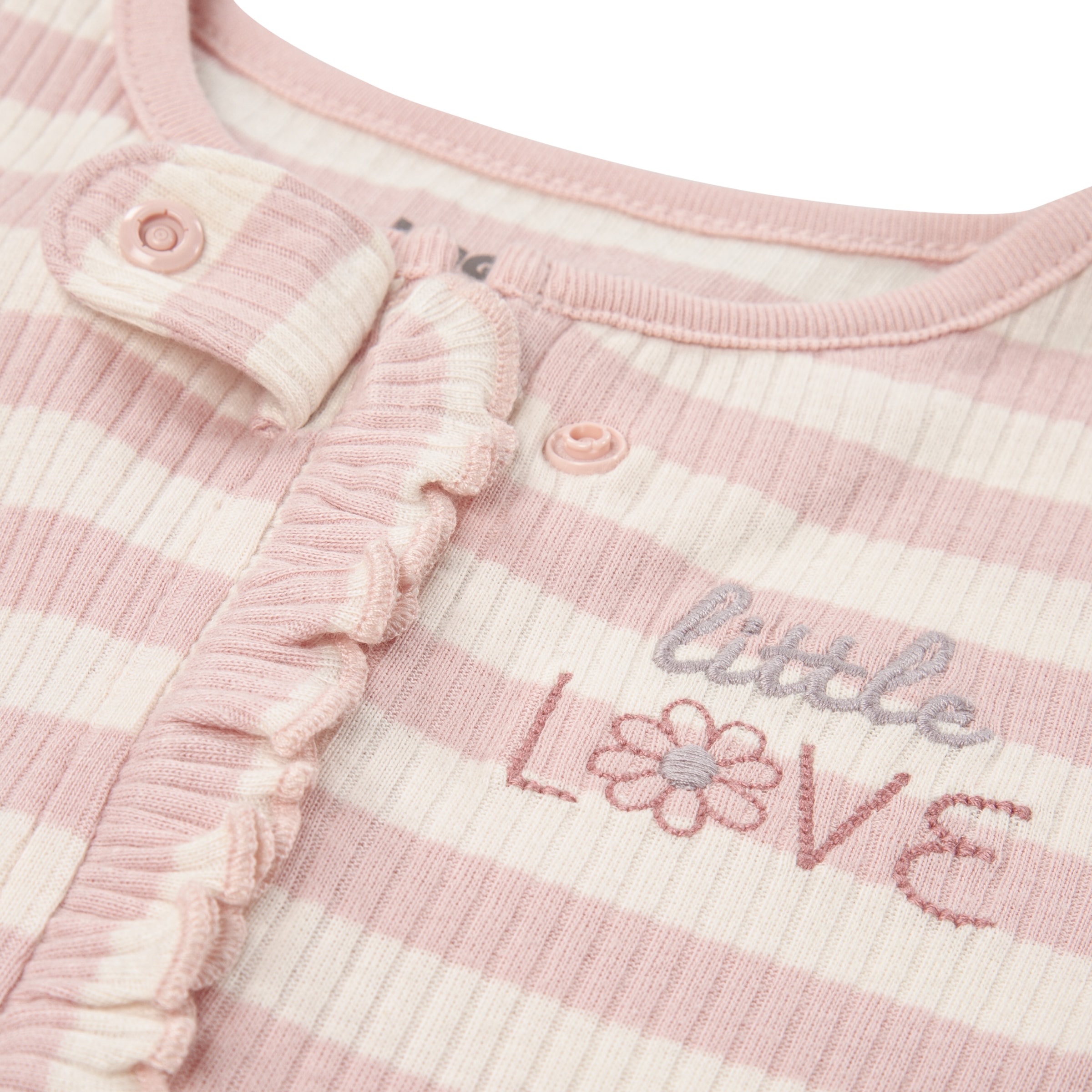 HUGGIES babywear Strampler »HUGG FOOTED COVERALL« in Ringeloptik